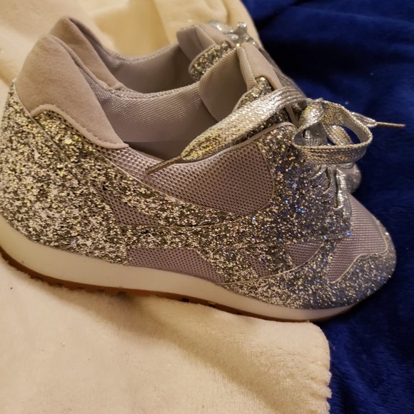 Glittered Blinged out Sneakers Sz41 - Picture 3 of 8